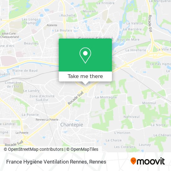 France Hygiène Ventilation Rennes map