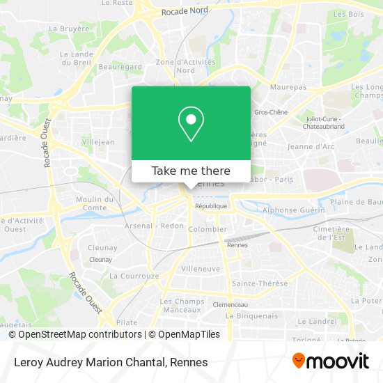 Leroy Audrey Marion Chantal map