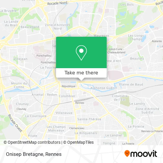 Onisep Bretagne map