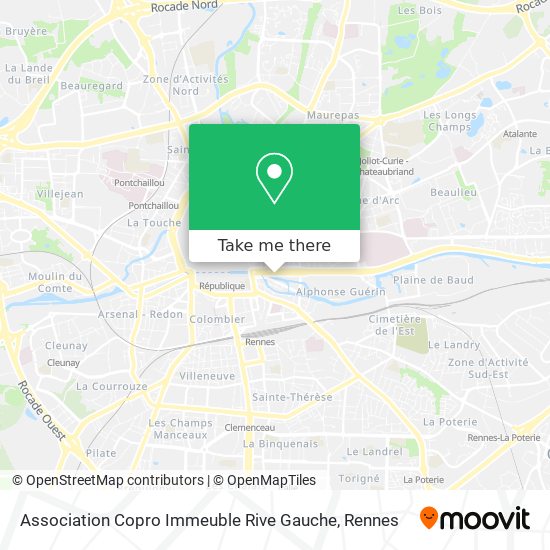 Mapa Association Copro Immeuble Rive Gauche