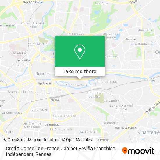 Mapa Crédit Conseil de France Cabinet Révifia Franchisé Indépendant