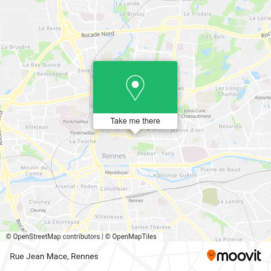 Mapa Rue Jean Mace