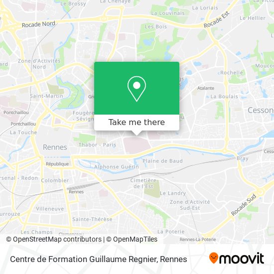 Centre de Formation Guillaume Regnier map