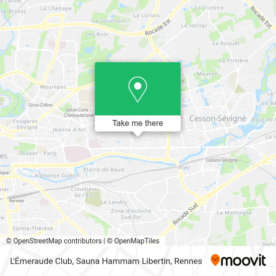 L'Émeraude Club, Sauna Hammam Libertin map