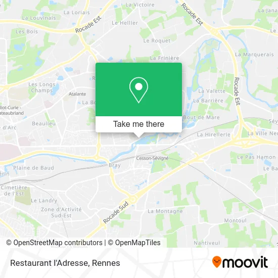 Restaurant l'Adresse map