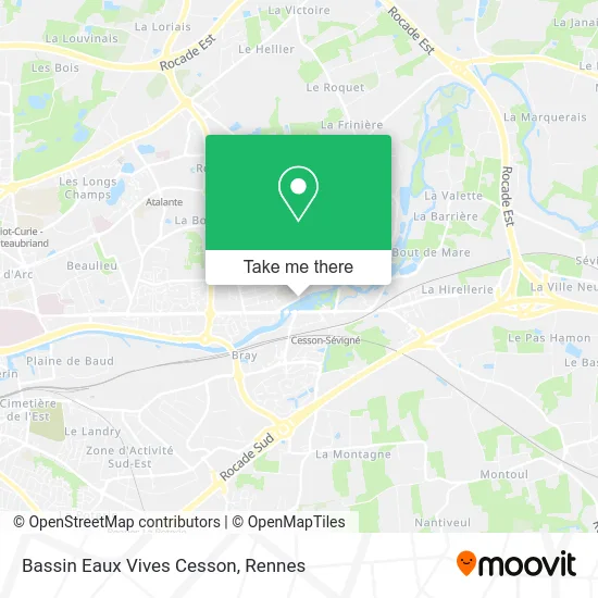 Bassin Eaux Vives Cesson map