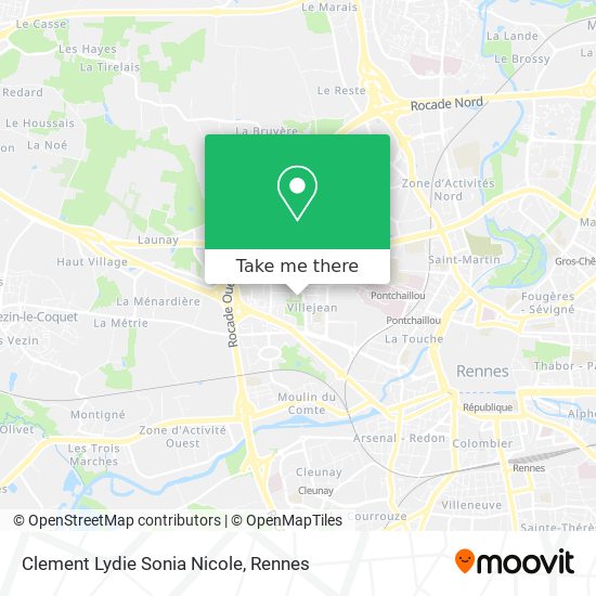 Clement Lydie Sonia Nicole map