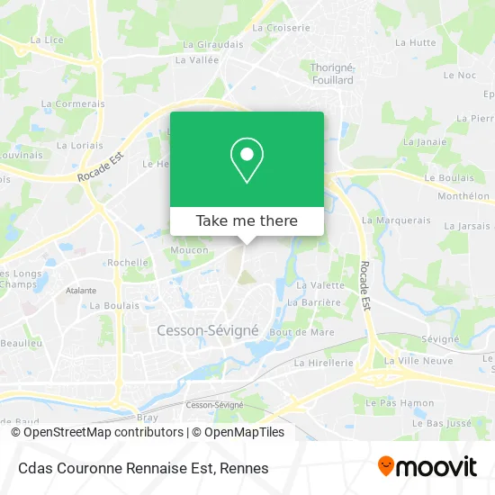 Cdas Couronne Rennaise Est map