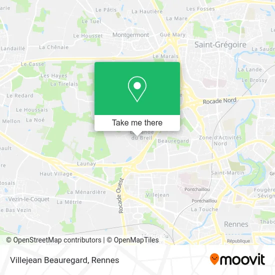 Villejean Beauregard map