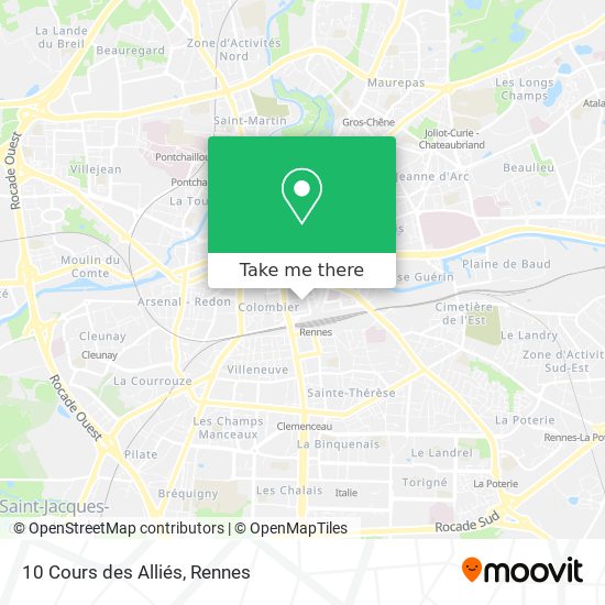 10 Cours des Alliés map