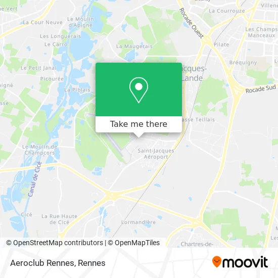 Aeroclub Rennes map