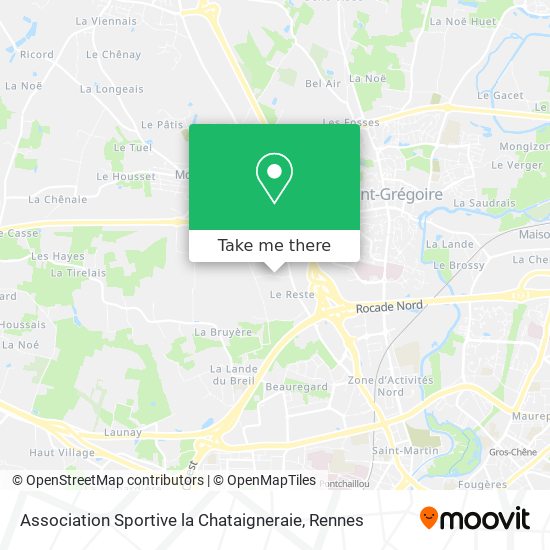 Mapa Association Sportive la Chataigneraie