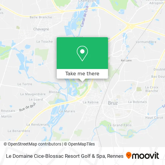 Le Domaine Cice-Blossac Resort Golf & Spa map