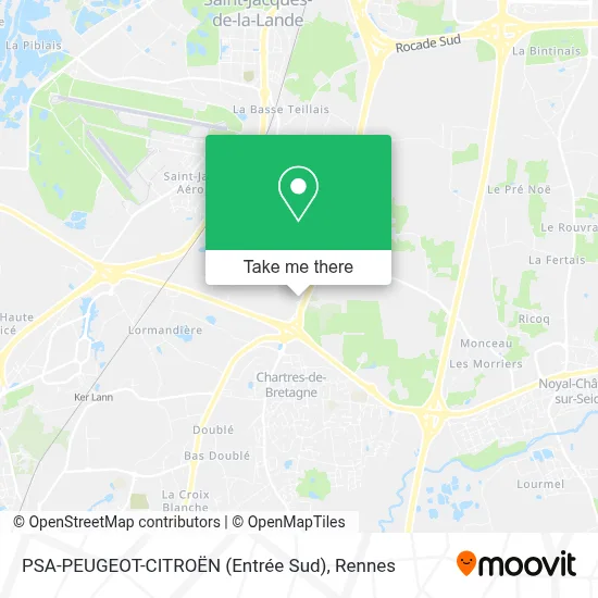 PSA-PEUGEOT-CITROËN (Entrée Sud) map