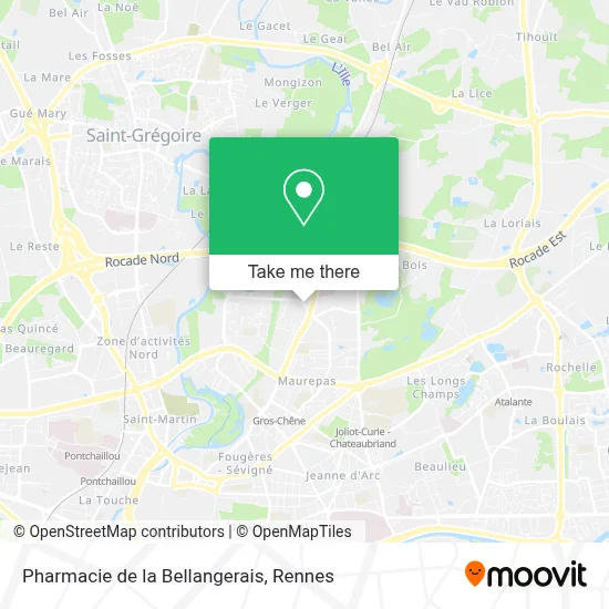 Pharmacie de la Bellangerais map