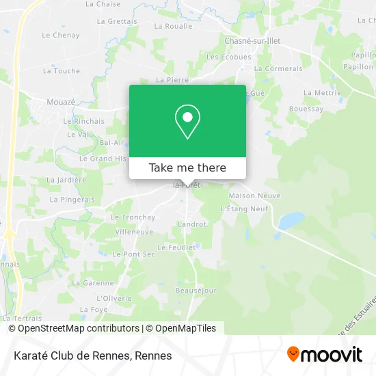 Karaté Club de Rennes map