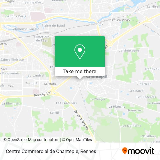 Centre Commercial de Chantepie map