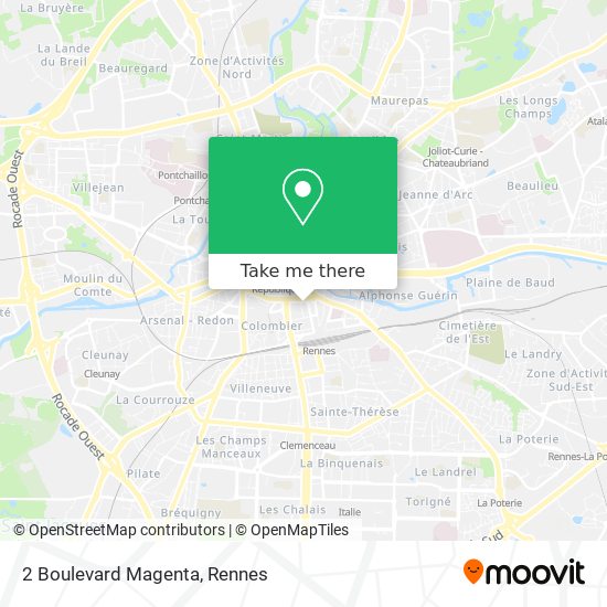 2 Boulevard Magenta map