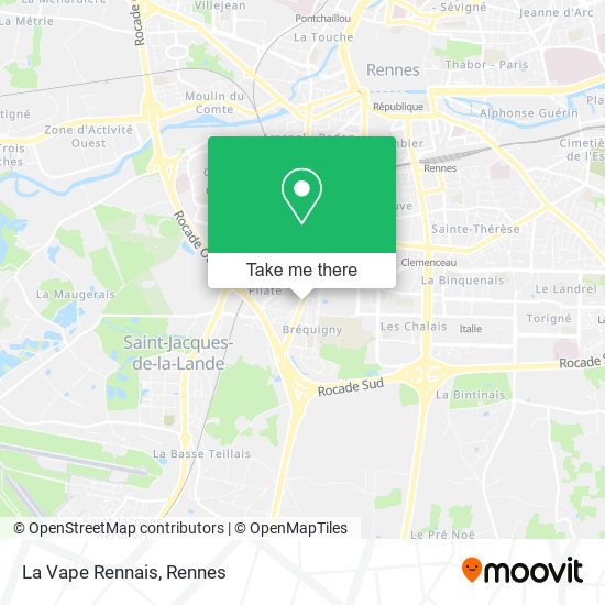 La Vape Rennais map