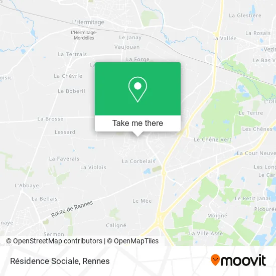 Résidence Sociale map