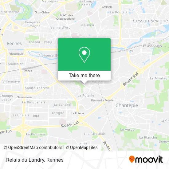 Relais du Landry map