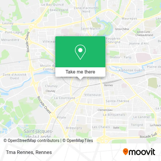 Mapa Tma Rennes
