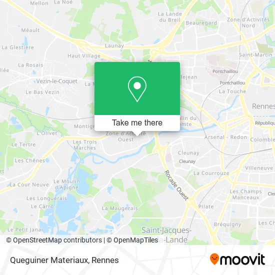 Queguiner Materiaux map