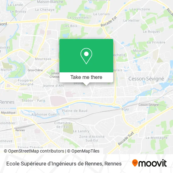 Ecole Supérieure d'Ingénieurs de Rennes map