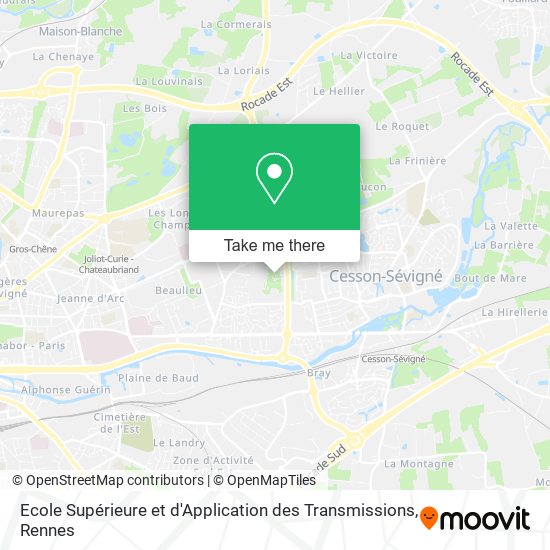 Ecole Supérieure et d'Application des Transmissions map