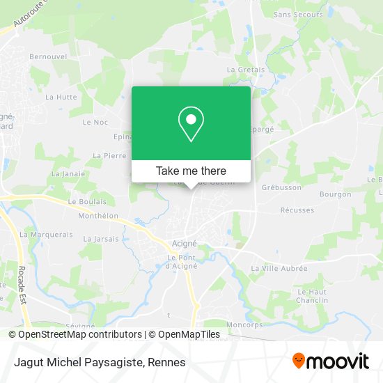 Jagut Michel Paysagiste map