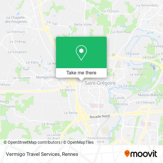 Mapa Vermigo Travel Services