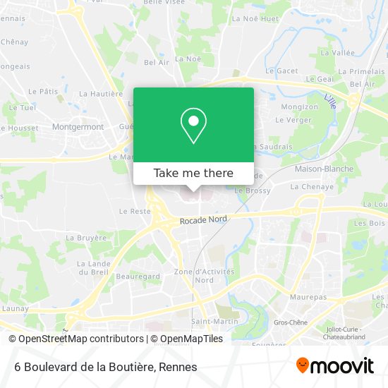 Mapa 6 Boulevard de la Boutière