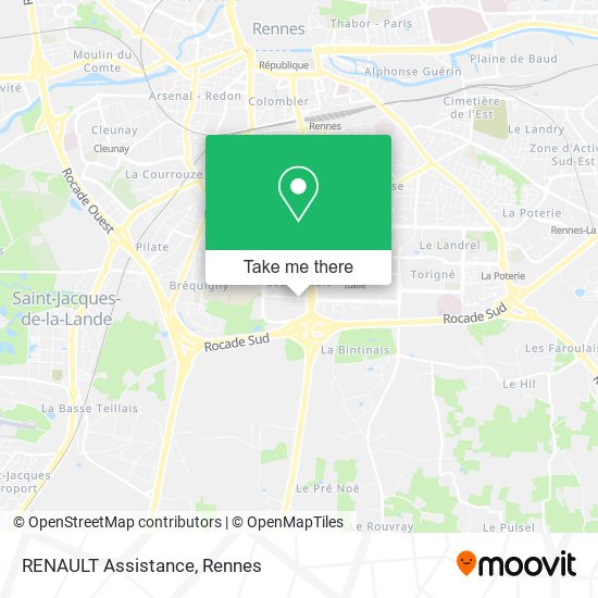 Mapa RENAULT Assistance