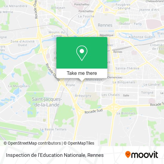 Inspection de l'Education Nationale map