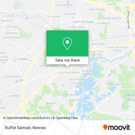Mapa Buffel Samuel