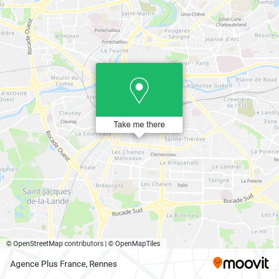 Agence Plus France map