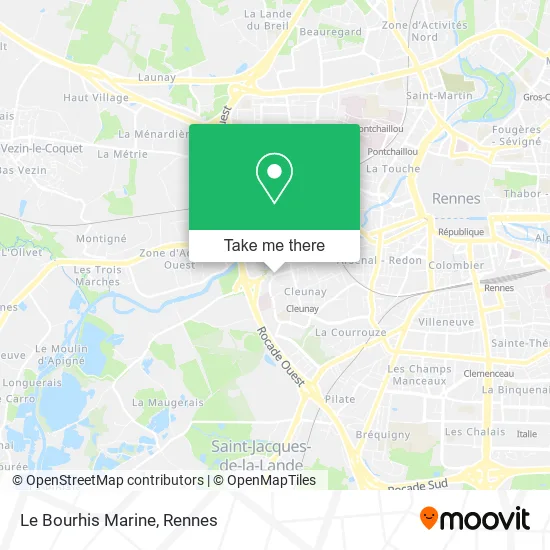 Le Bourhis Marine map