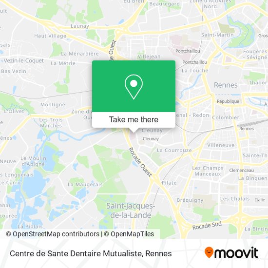 Mapa Centre de Sante Dentaire Mutualiste