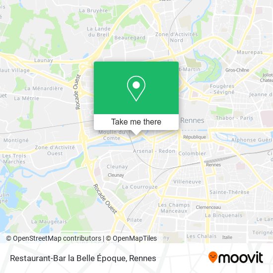 Mapa Restaurant-Bar la Belle Époque