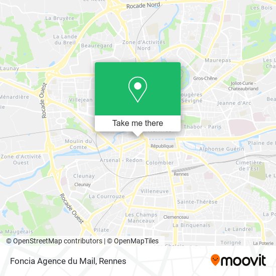 Foncia Agence du Mail map