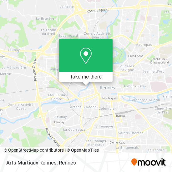 Arts Martiaux Rennes map