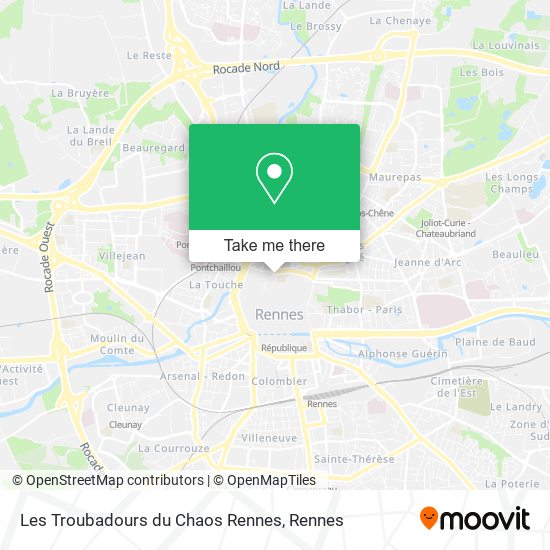 Les Troubadours du Chaos Rennes map