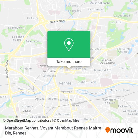 Marabout Rennes, Voyant Marabout Rennes Maitre Din map