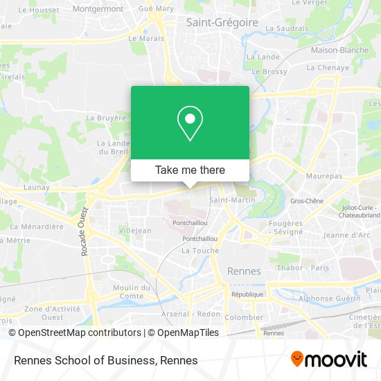Rennes School of Business map