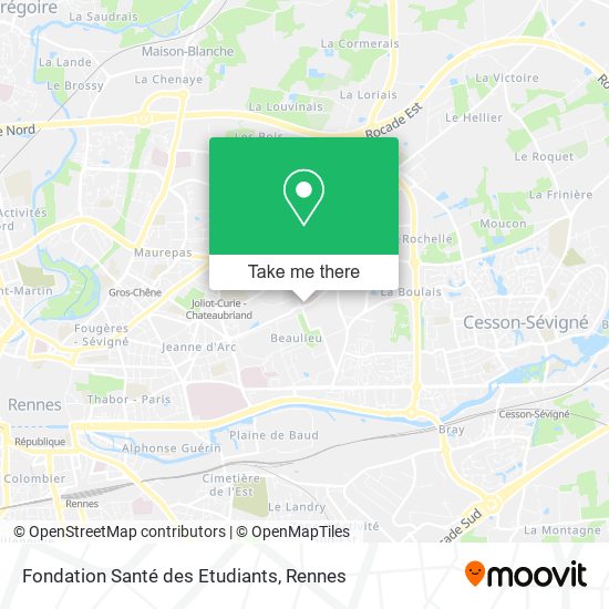 Fondation Santé des Etudiants map