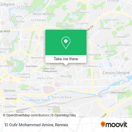 El Oufir Mohammed Amine map