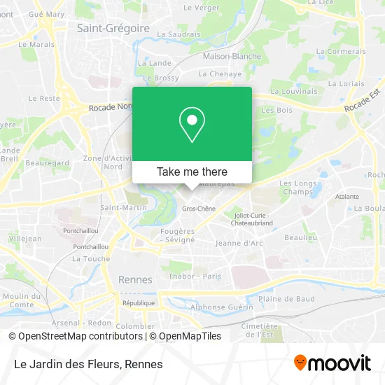 Le Jardin des Fleurs map