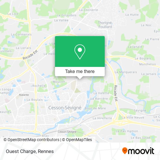 Ouest Charge map