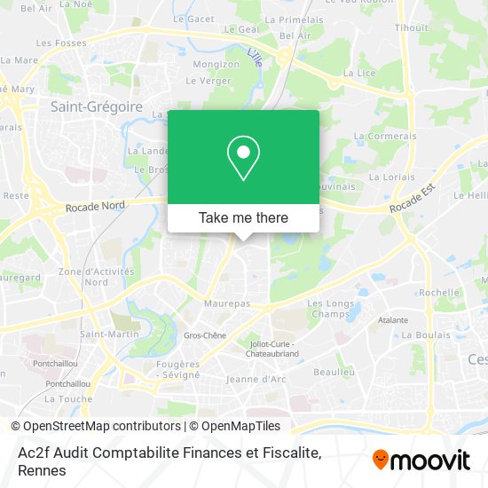 Ac2f Audit Comptabilite Finances et Fiscalite map