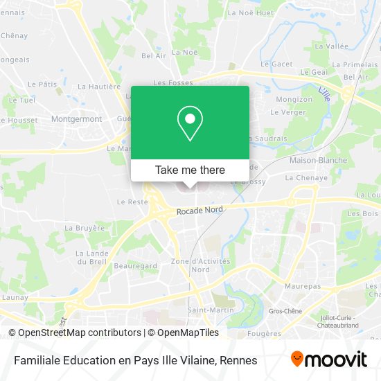 Familiale Education en Pays Ille Vilaine map